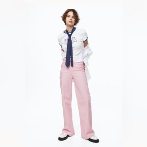H&M Wide Leg Twill Pants